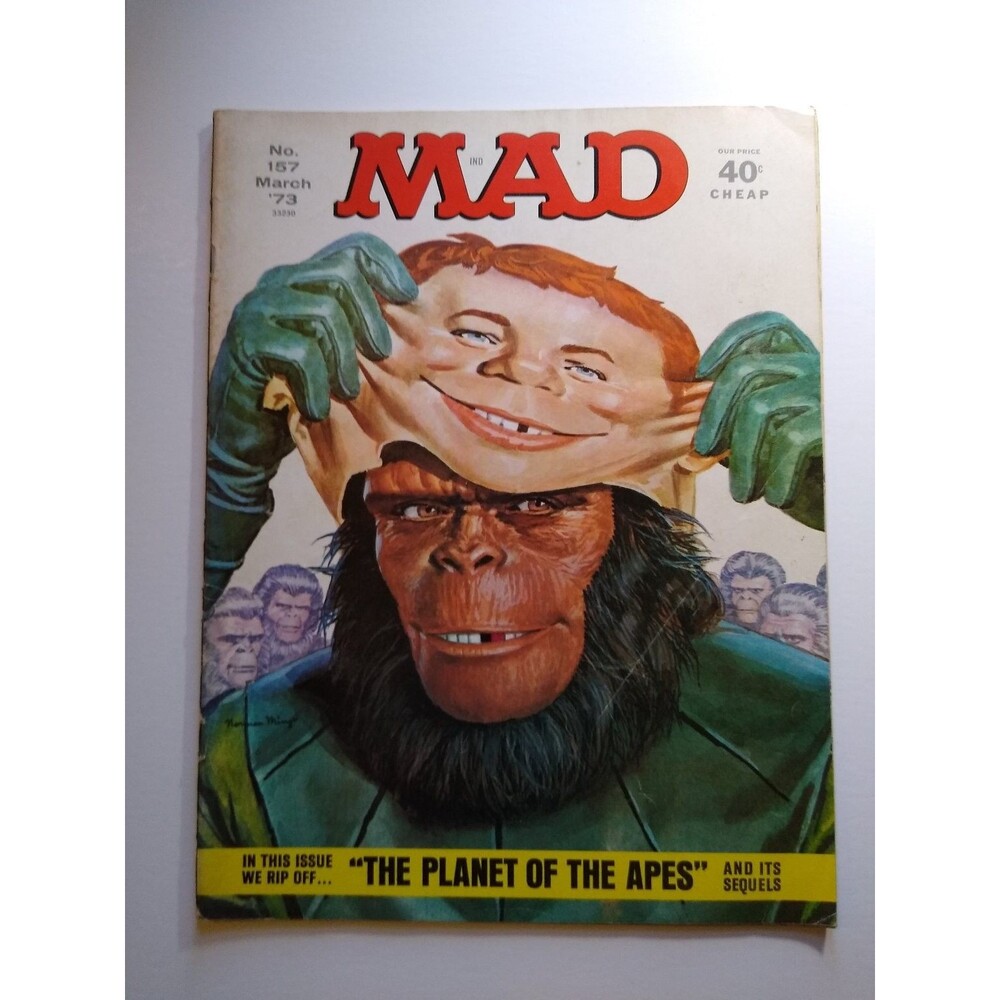 MAD Magazine #157 EC Comics Planet of the Apes Sonny & Cher Spoof Parody 1973